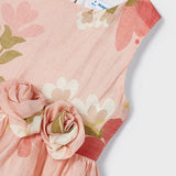 Abito Smanicato In Misto Lino Stampato Bambina MAYORAL 3911