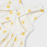 Abito Smanicato Jacquard Con Fiori Bambina MAYORAL 3922