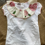 Maglia Con Colletto In Ruches Peonie Neonata Phi Clothing 22318