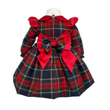 Abito Svasato Manica Lunga Scozzese Neonata ISABEL C488