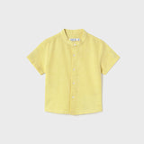 Camicia Mezza Manica Coreana In Lino Neonato MAYORAL 1110