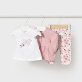 Completo Tre Pezzi In Cotone Neonata MAYORAL 1761