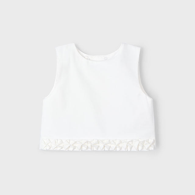 Crop Top Con Dettaglia Plissettati Bambina MAYORAL 3022