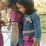 Giubbino In Denim Con Dettagli In Pizzo Bambina MAYORAL 3406