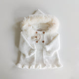 Cappotto Svasato In Caldo Cotone Con Ecopelliccia Neonata BABBY 25245