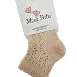 Kurze Socke aus perforiertem Baumwollfaden für Neugeborene MEIA PATA 3030S