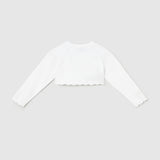 Trikot-Bolerino-Cardigan aus nachhaltiger Baumwolle für Baby-Mädchen MAYORAL 306