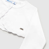 Trikot-Bolerino-Cardigan aus nachhaltiger Baumwolle für Baby-Mädchen MAYORAL 306