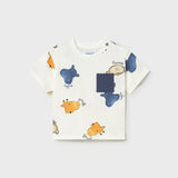 T-Shirt In Cotone Stampata Neonato MAYORAL 1014
