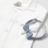 Camicia Manica Lunga In Cotone Con Papillon Neonato MAYORAL 1101