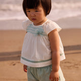 Completo Con Bermuda E Blusa In Misto Lino Neonata MAYORAL 1212