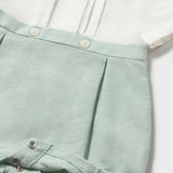 Pagliaccetto Mezza Manica In Misto Lino Neonato MAYORAL 1604