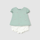 Set Di Due Completi Corti In Cotone Neonata MAYORAL 1642