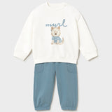 Tuta Due Pezzi Con Stampa In Cotone Neonato MAYORAL 1832