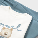 Tuta Due Pezzi Con Stampa In Cotone Neonato MAYORAL 1832