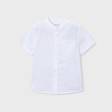 Camicia Mezza Manica Con Collo Coreano In Misto Lino Bambino MAYORAL 3113