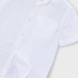 Camicia Mezza Manica Con Collo Coreano In Misto Lino Bambino MAYORAL 3113