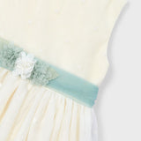 Abito Smanicato Elegante In Tulle Bambina MAYORAL 3919