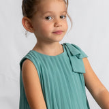 Abito Smanicato Plissettato Con Fiocco Bambina MAYORAL 3920