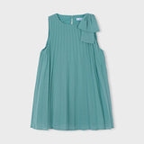 Abito Smanicato Plissettato Con Fiocco Bambina MAYORAL 3920