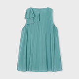 Abito Smanicato Plissettato Con Fiocco Bambina MAYORAL 3920