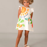 Abito Smanicato Stampato In Cotone Bambina MAYORAL 3934