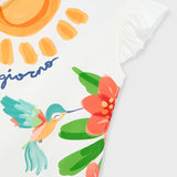 Abito Smanicato Stampato In Cotone Bambina MAYORAL 3934