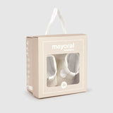 Scarpe Da Culla Traforate In Ecopelle Neonato MAYORAL 9082