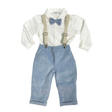 Completo Elegante In Velluto Neonato TETO E TATTA CD6790