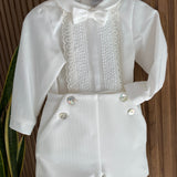 Elegantes Set aus Hemd und Bermuda für Neugeborene Ponto por ponto 6045