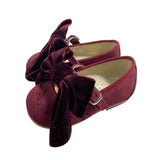 First Steps Ballerina Shoe in Patent Leather With Satin Bow Newborn White Panyno B2406