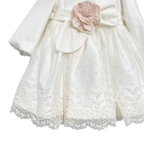 Abito Elegante Battesimale Manica Lunga Neonata TETO E TATTA VE8132