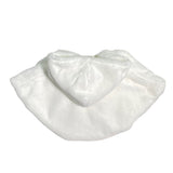 Eleganter Umhang mit Kapuze aus Kunstfell und Satinschleife für Babys ISABEL F593