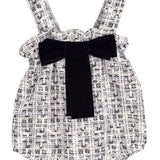 Pagliaccetto Invernale Con Fiocco In Velluto Neonata CALAMARO 32526