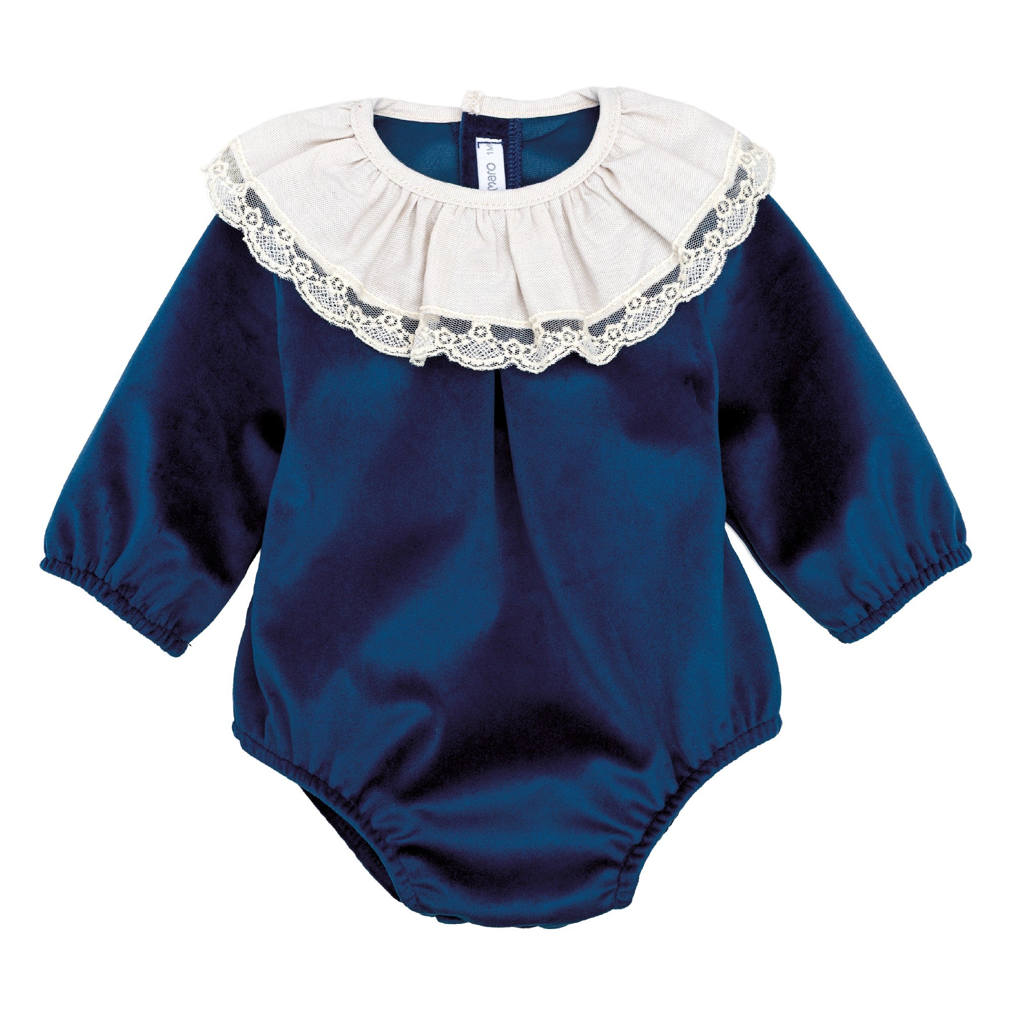 Pagliaccetto In velluto con collettone Neonato/a CALAMARO 32585