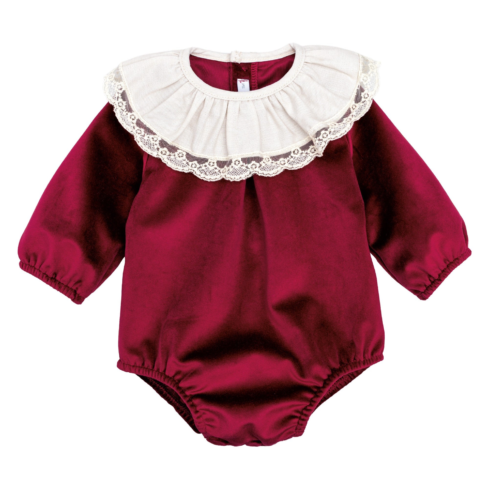 Pagliaccetto In velluto con collettone Neonato/a CALAMARO 32585