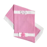 Coperta Scialle In Filo Di Cotone Con Petali Neonata I DELFI 2345G