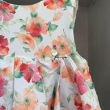 Floral Printed Cotton Sleeveless Dress Little Girl DEL SUR 0559