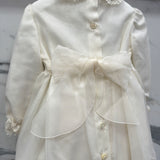 Eleganter Taufstrampler aus Seide Newborn / PICCOLA GIUGGIOLA DORA