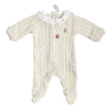 Tutina Intera Con Trecce In Misto Lana Neonata TETO E TATTA TU8000