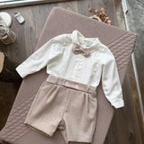 Completo Camicia e Bermuda Elegante Neonato Ponto Por Ponto 6423