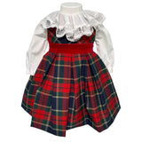 Abito Smanicato Scozzese Con Camicia Neonata ISABEL C492