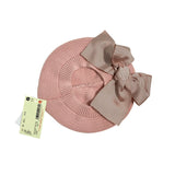 Basco In Acrilico Con Fiocco Gigante Neonata CONDOR 50106