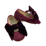 First Steps Ballerina Shoe in Patent Leather With Satin Bow Newborn White Panyno B2406