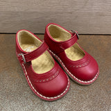 First Steps Ballerinas in Bordeaux Leather Newborn RIZITOS B2617