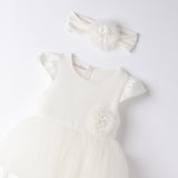 Abito Elegante Battesimale Neonata MINIBANDA B712