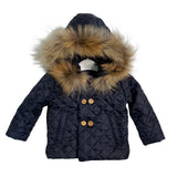 Giubbotto Doppiopetto Imbottito Con Cappuccio Neonato VALENTINA BEBES HADA159