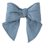 Pinzetta Con Fiocco In Lino Bambina CALAMARO 77093