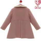 Cappotto In Panno Con Inserti In Ecopelliccia Bambina DEL SUR 4990