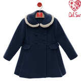 Cappotto In Panno Con Inserti In Ecopelliccia Bambina DEL SUR 4990